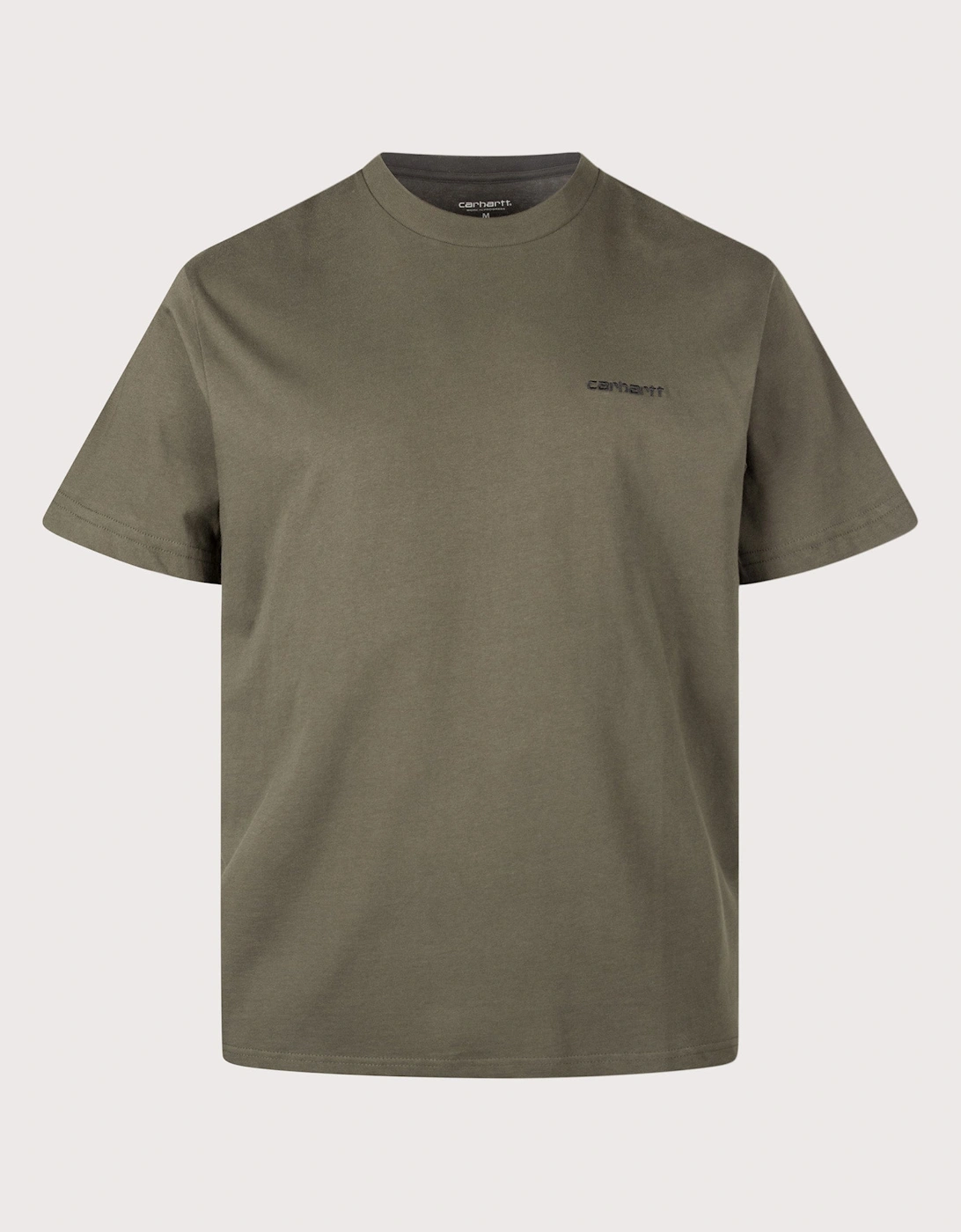 Loose Fit Script Embroidery T-Shirt