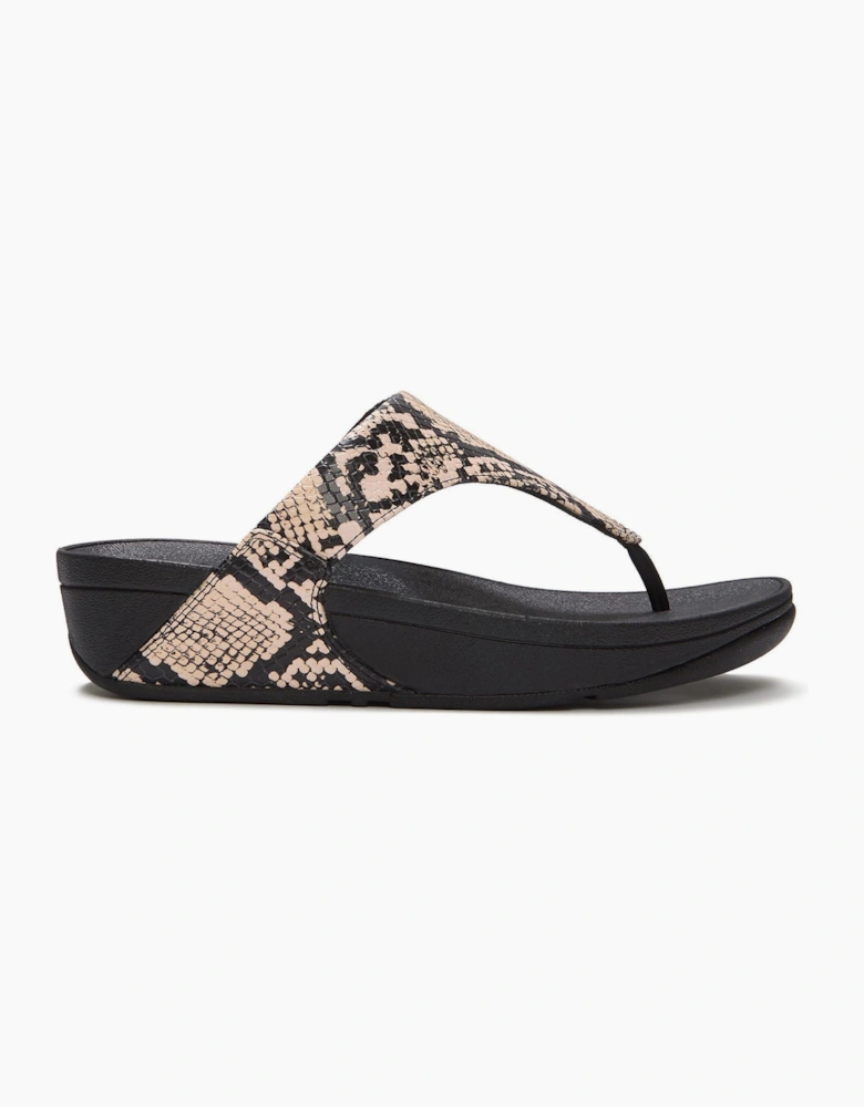 Fitflop Lulu Leather Women's Hazy Taupe/Black Sandals
