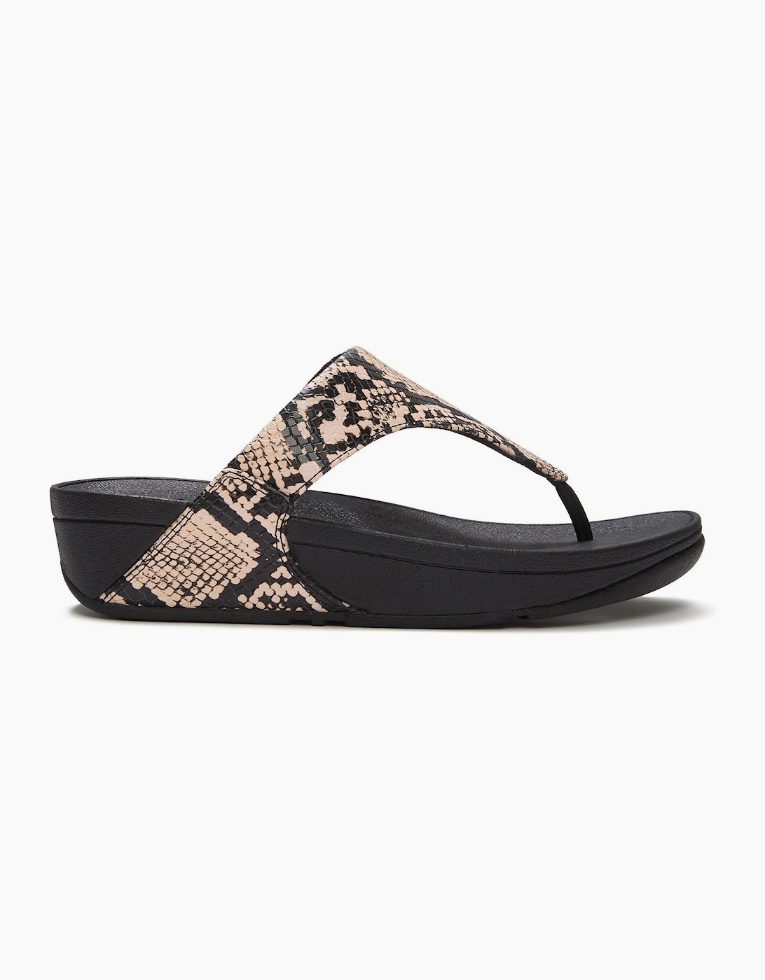 Fitflop Lulu Leather Women's Hazy Taupe/Black Sandals