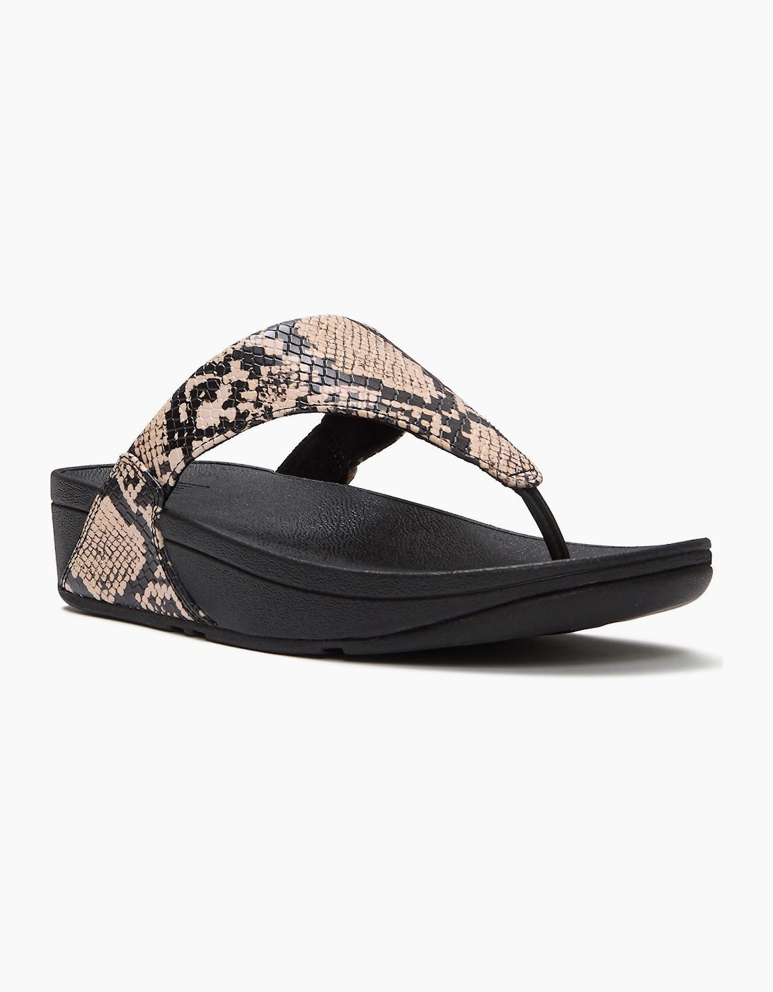 FitFlop Women's Fitflop Lulu Leather Women's Hazy Taupe/Black Sandals