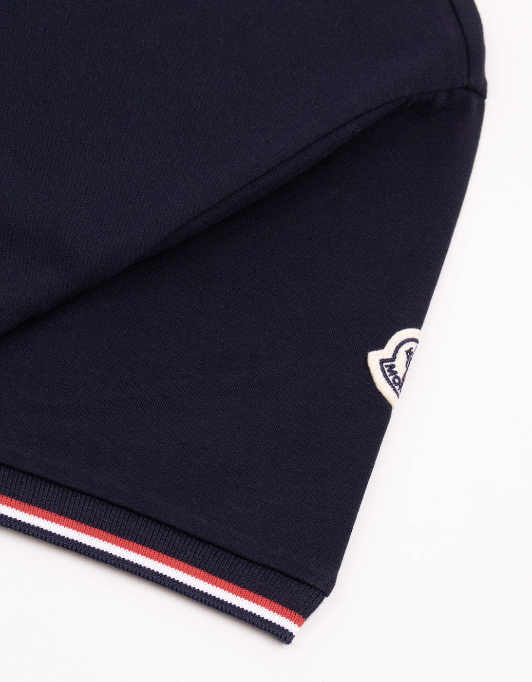 Moncler Tricolour-Trimmed Cotton T-Shirt Navy 778