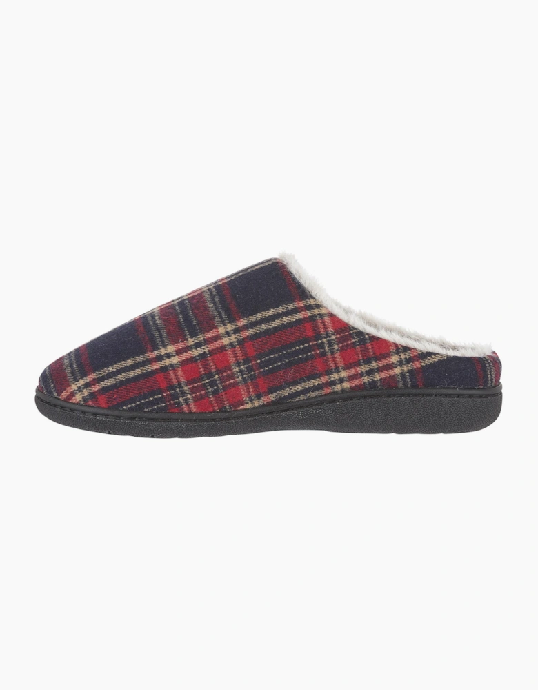 Jo & Joe FALKIRK Mens Mule Slippers Red