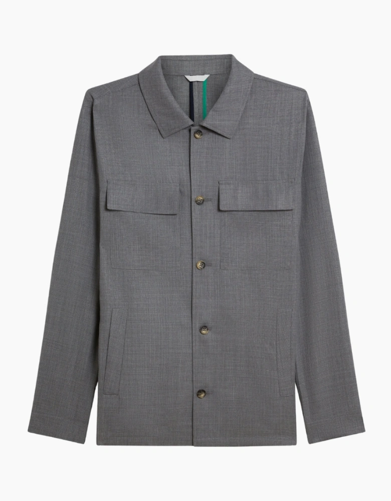Ted Baker Selwynj Lightweight Grey Wool Blend Jacket