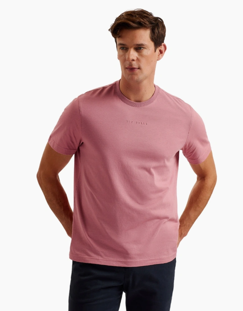 Ted Baker Wiskin Regular Branded Pink T-Shirt