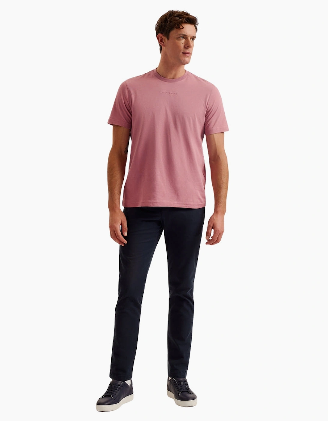 Ted Baker Wiskin Regular Branded Pink T-Shirt