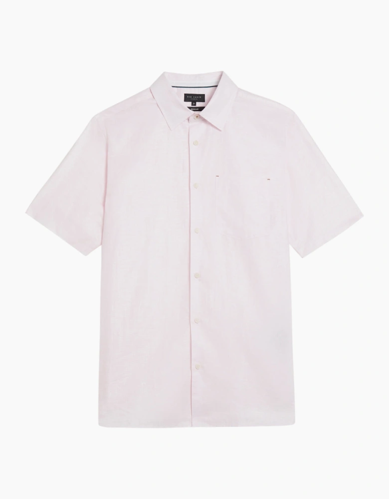 Ted Baker Palomas Pink Linen Shirt