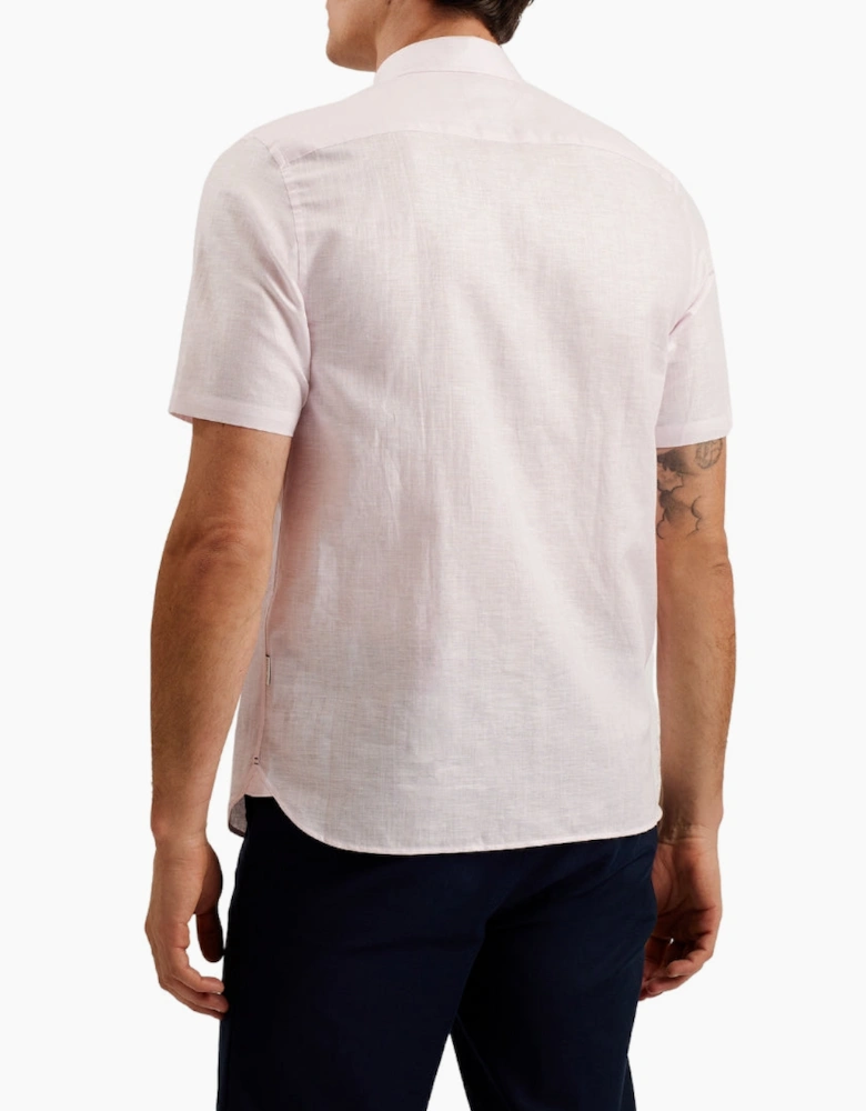 Ted Baker Palomas Pink Linen Shirt