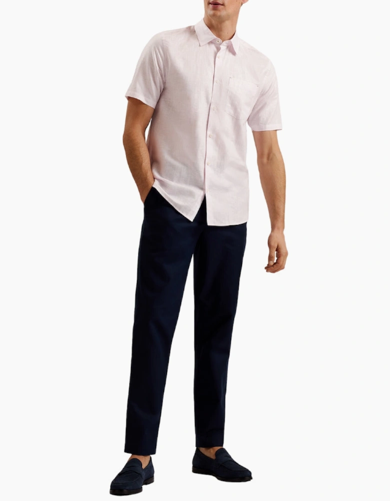 Ted Baker Palomas Pink Linen Shirt