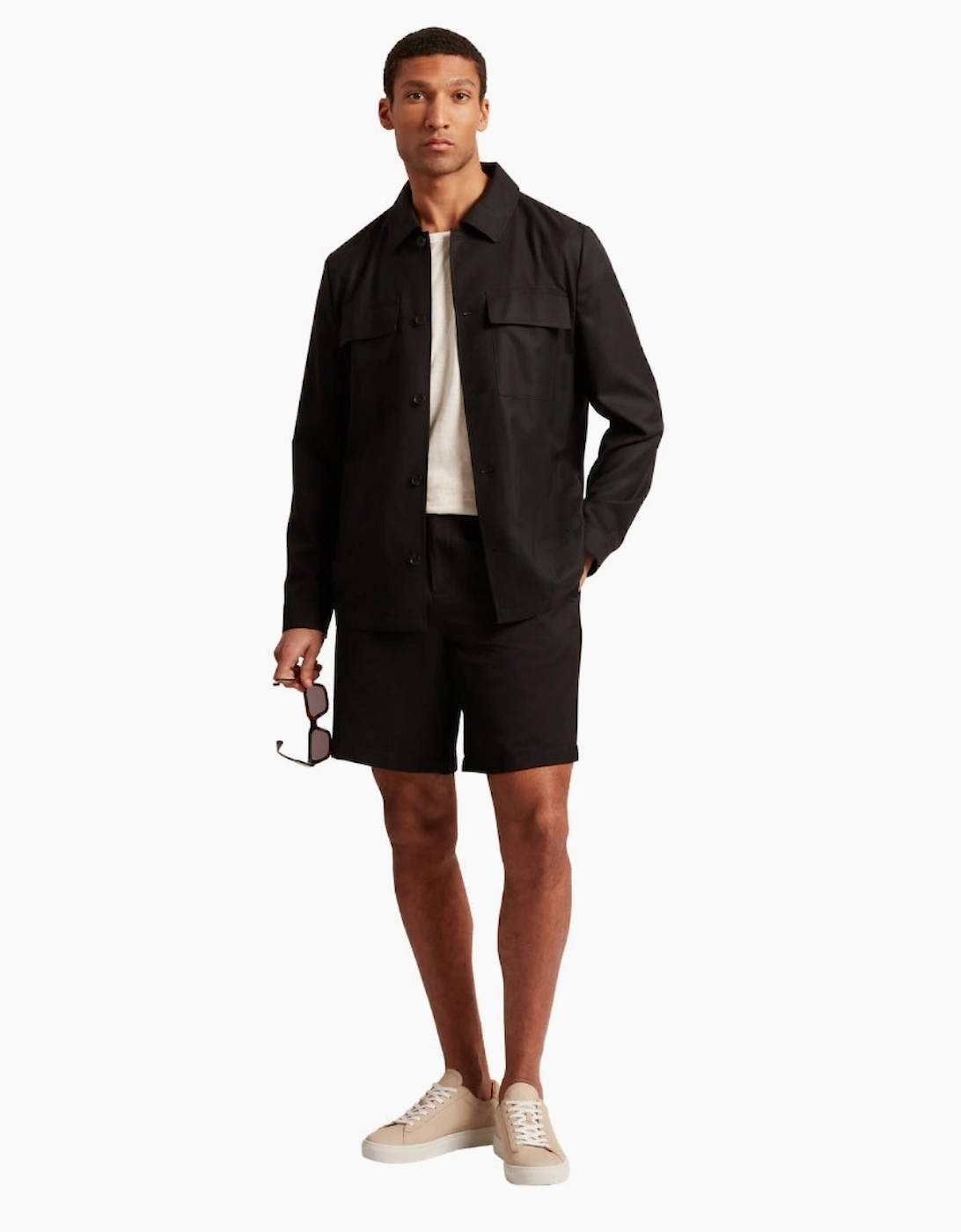 Ted Baker Selwynj Lightweight Black Wool Blend Jacket