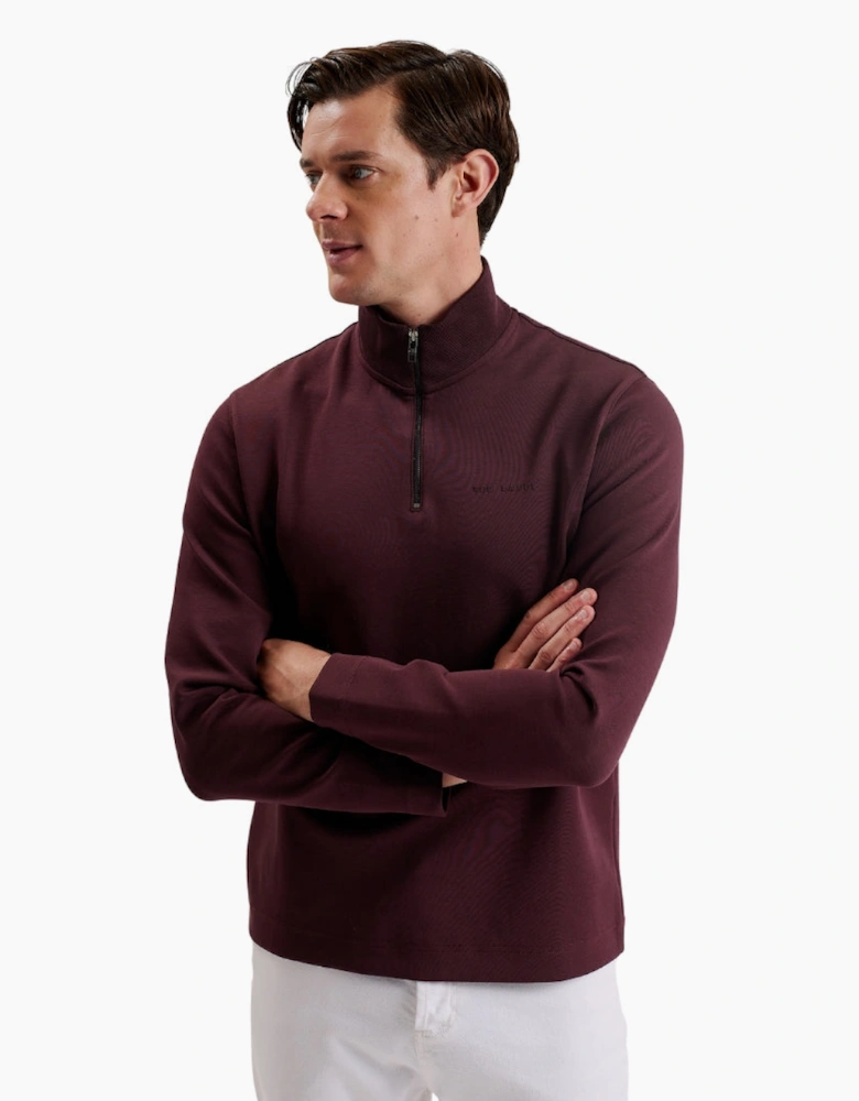 Ted Baker Actos Branded Half Zip Mason Sweater