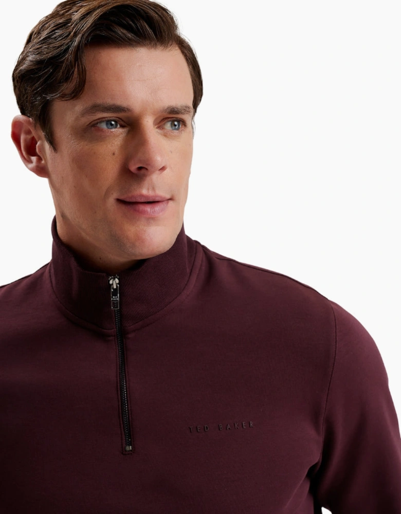 Ted Baker Actos Branded Half Zip Mason Sweater