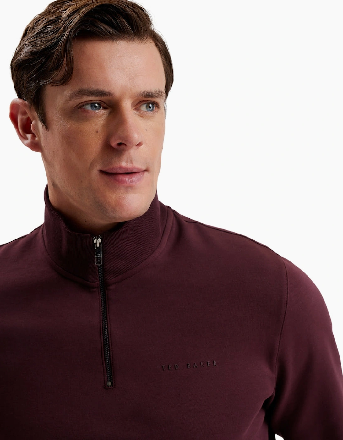 Ted Baker Actos Branded Half Zip Mason Sweater