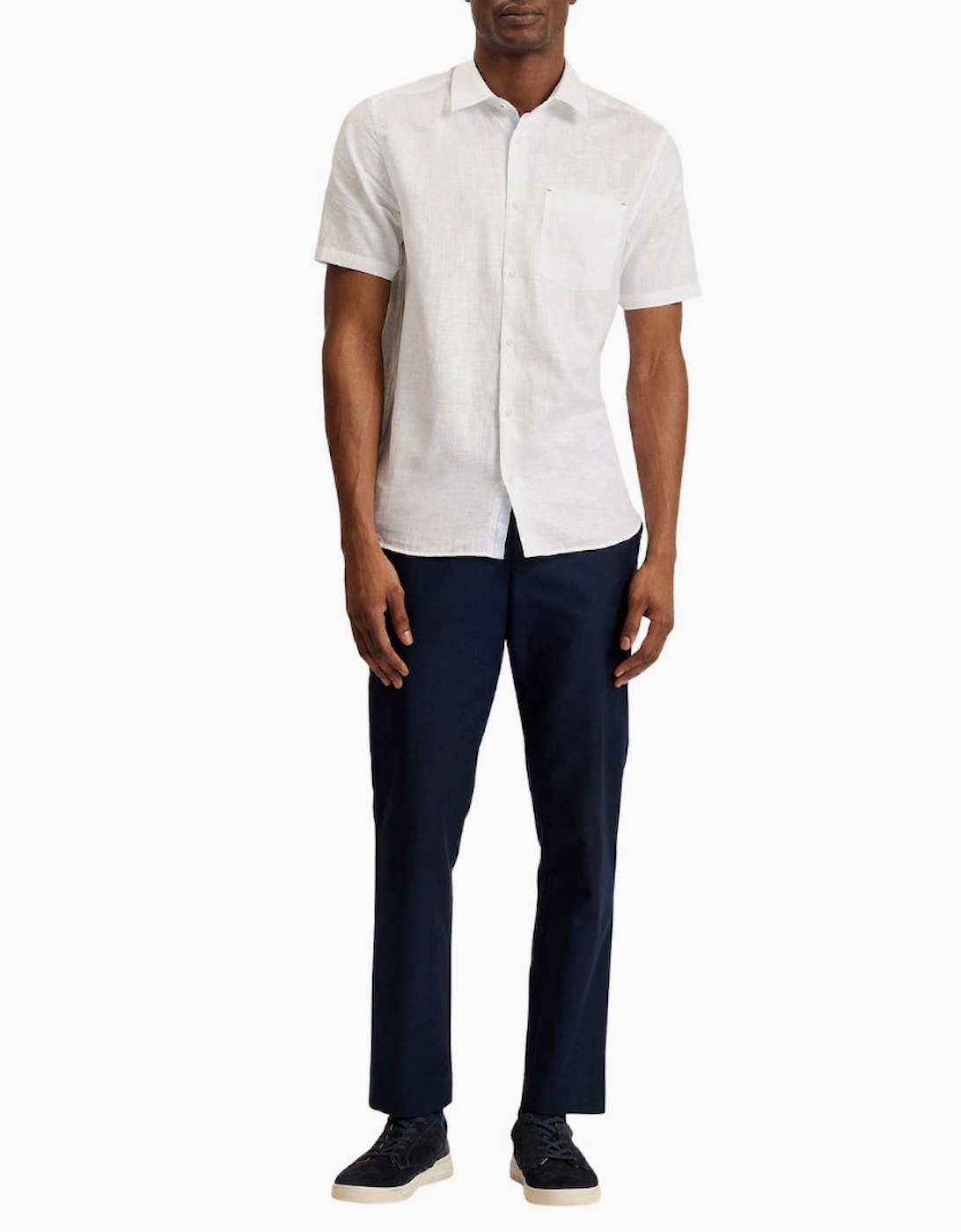 Ted Baker Palomas White Linen Shirt