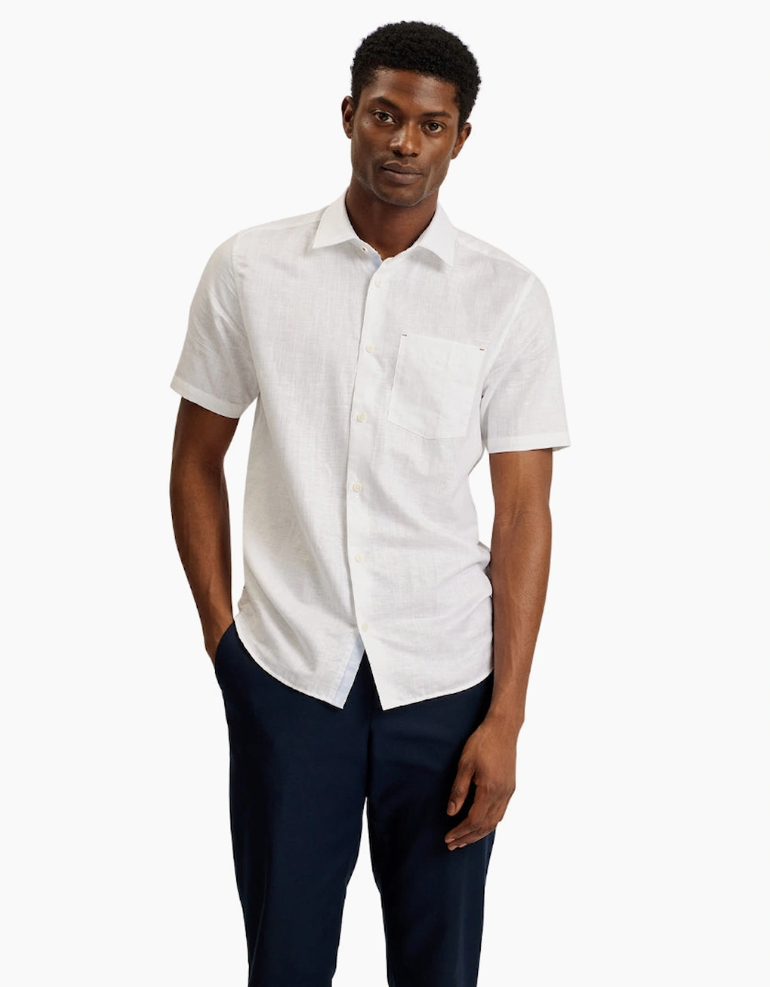 Ted Baker Palomas White Linen Shirt