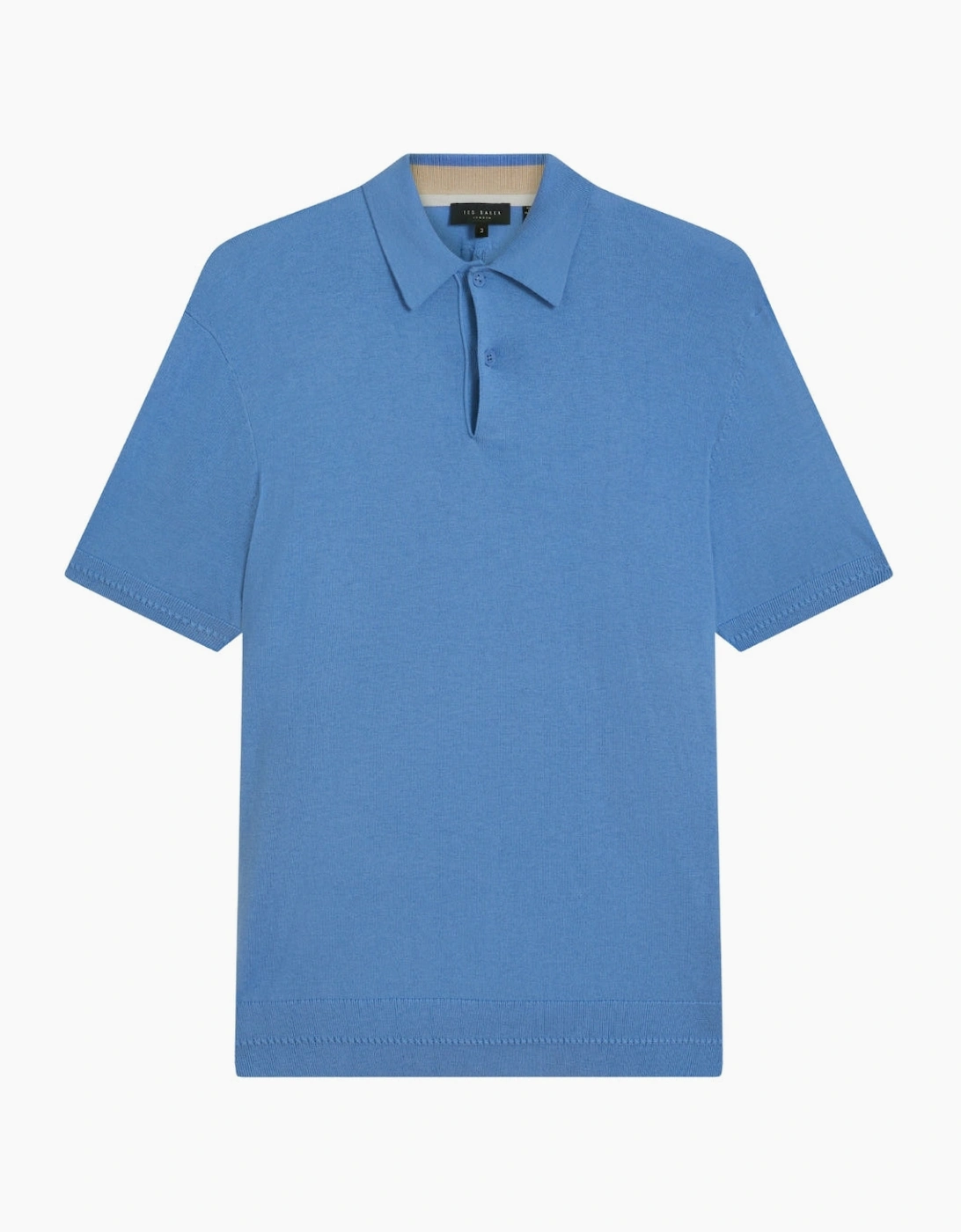 Ted Baker Nickk Knitted Blue Polo Shirt