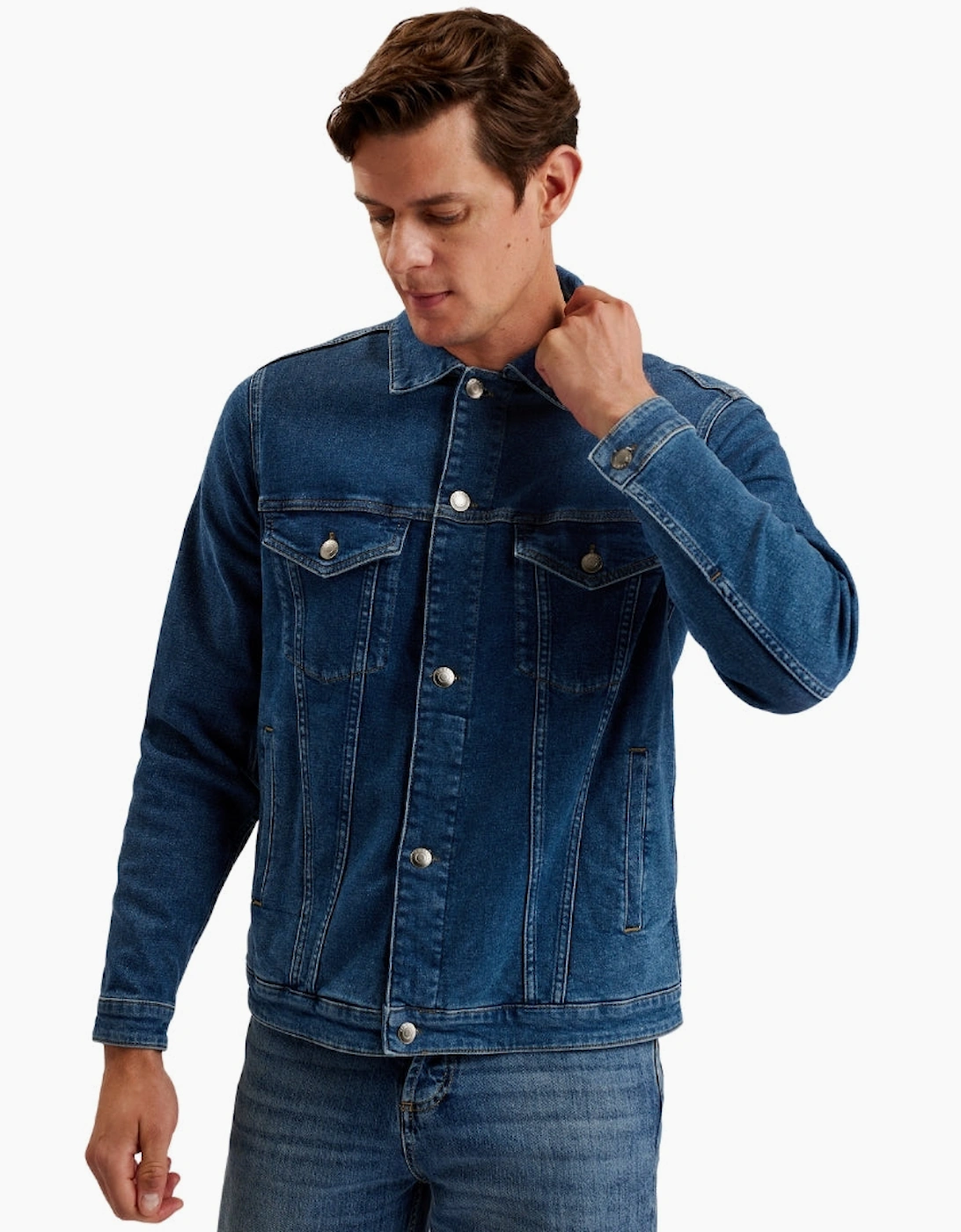Ted Baker Brisban Blue Denim Trucker Jacket