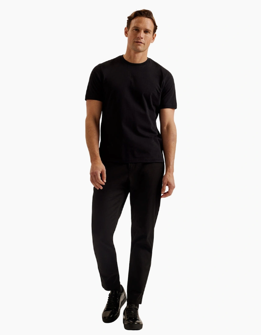 Ted Baker Wiskin Regular Branded Black T Shirt
