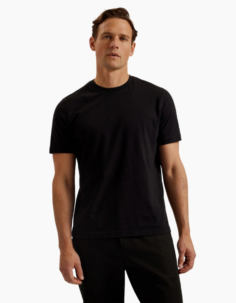 Ted Baker Wiskin Regular Branded Black T Shirt