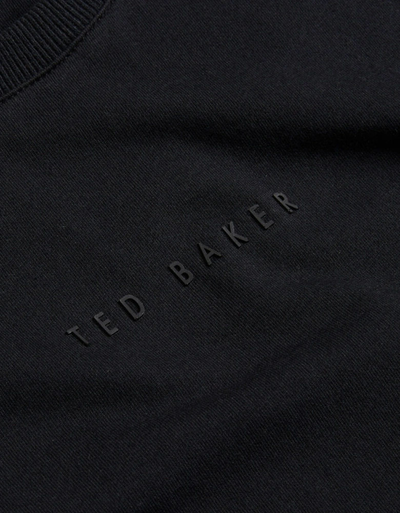 Ted Baker Wiskin Regular Branded Black T Shirt