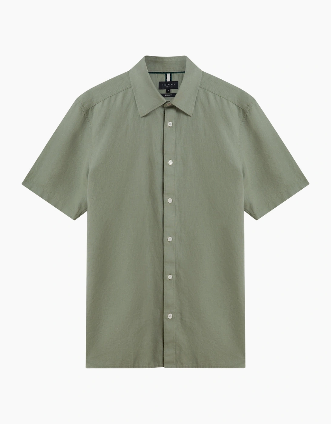 Ted Baker Zefre Regular Green Linen Shirt