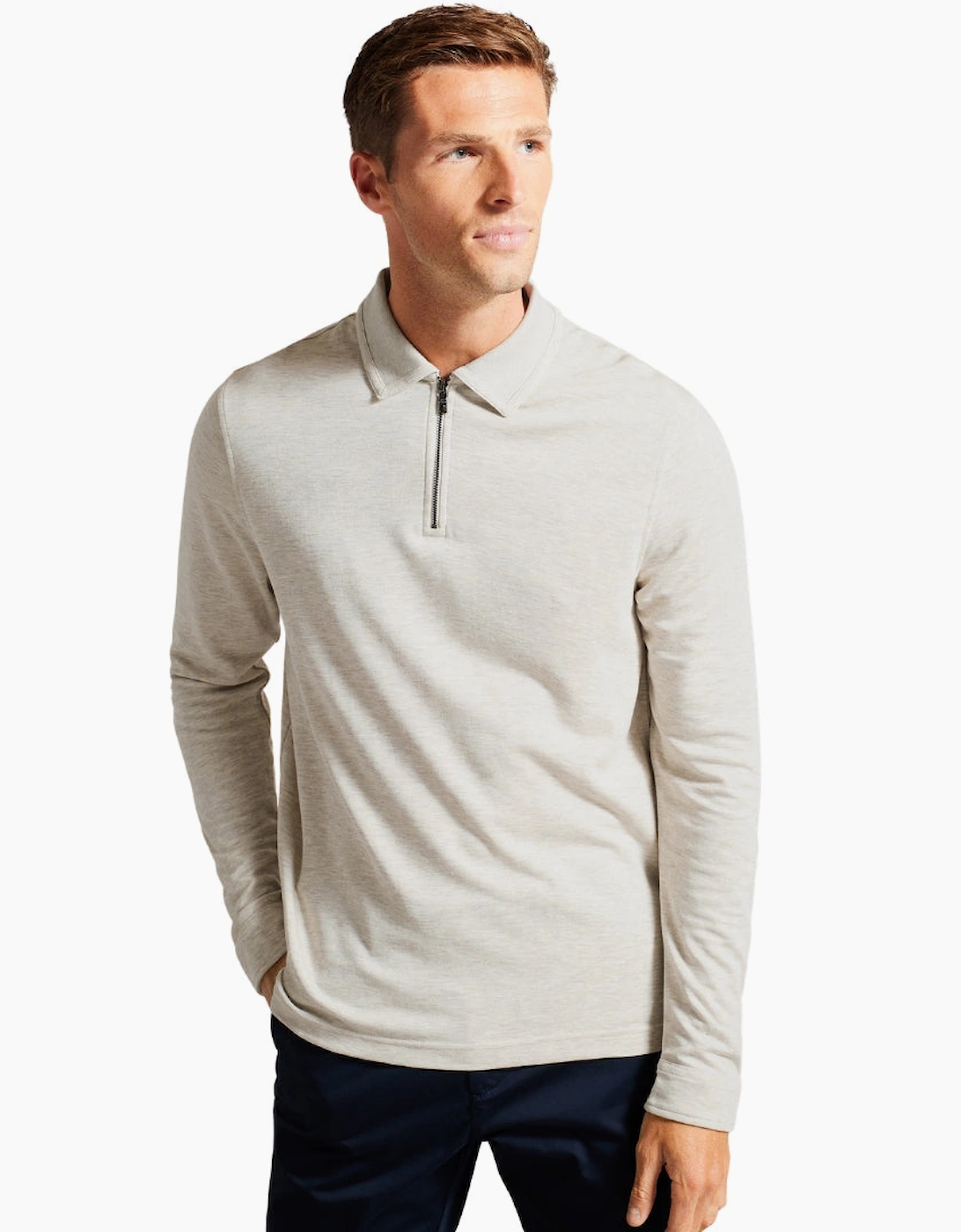 Ted Baker Karpol Regular Soft Touch Natural Polo Shirt