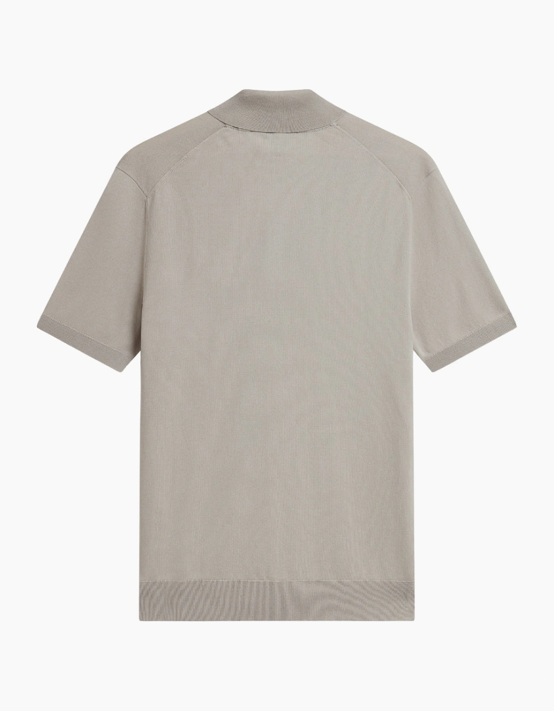 Ted Baker Daldin Rayon Zip Mid Grey Polo Shirt