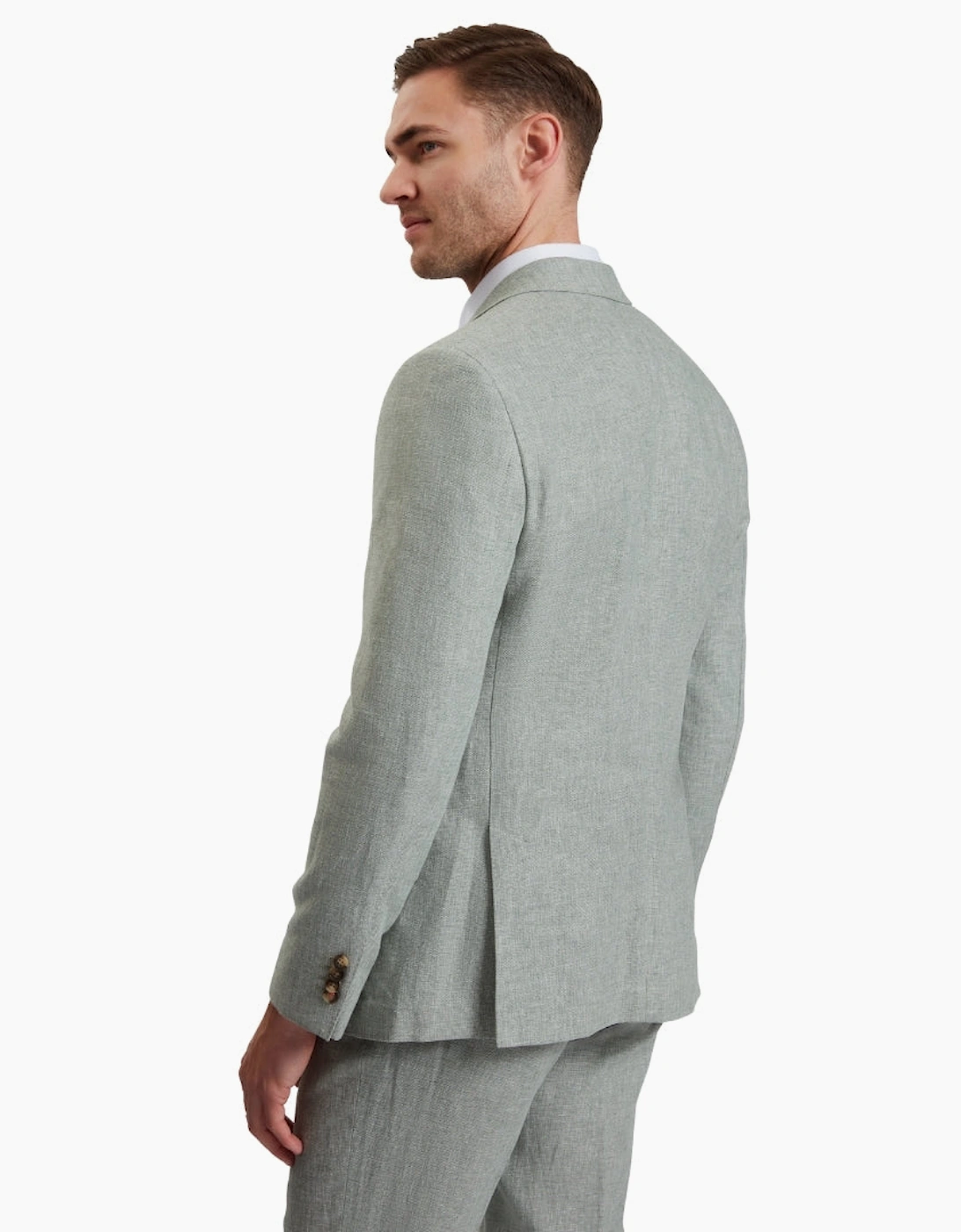 Ted Baker Kenleyj Stretch Linen Green Blazer Jacket