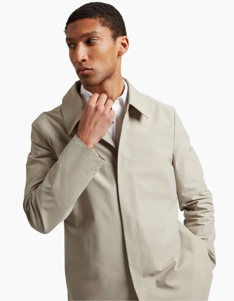Ted Baker Hummels Smart Nylon Ecru Short Jacket