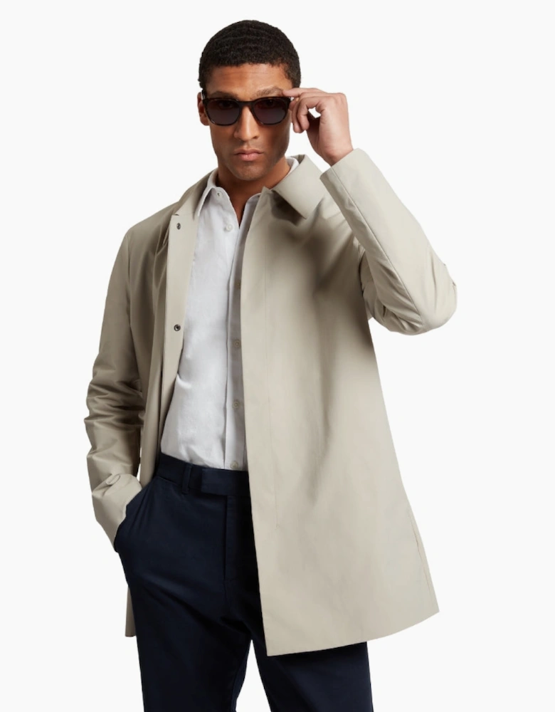 Ted Baker Hummels Smart Nylon Ecru Short Jacket