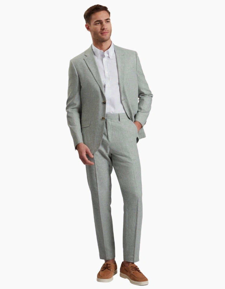Ted Baker Kenleyj Stretch Linen Green Blazer Jacket