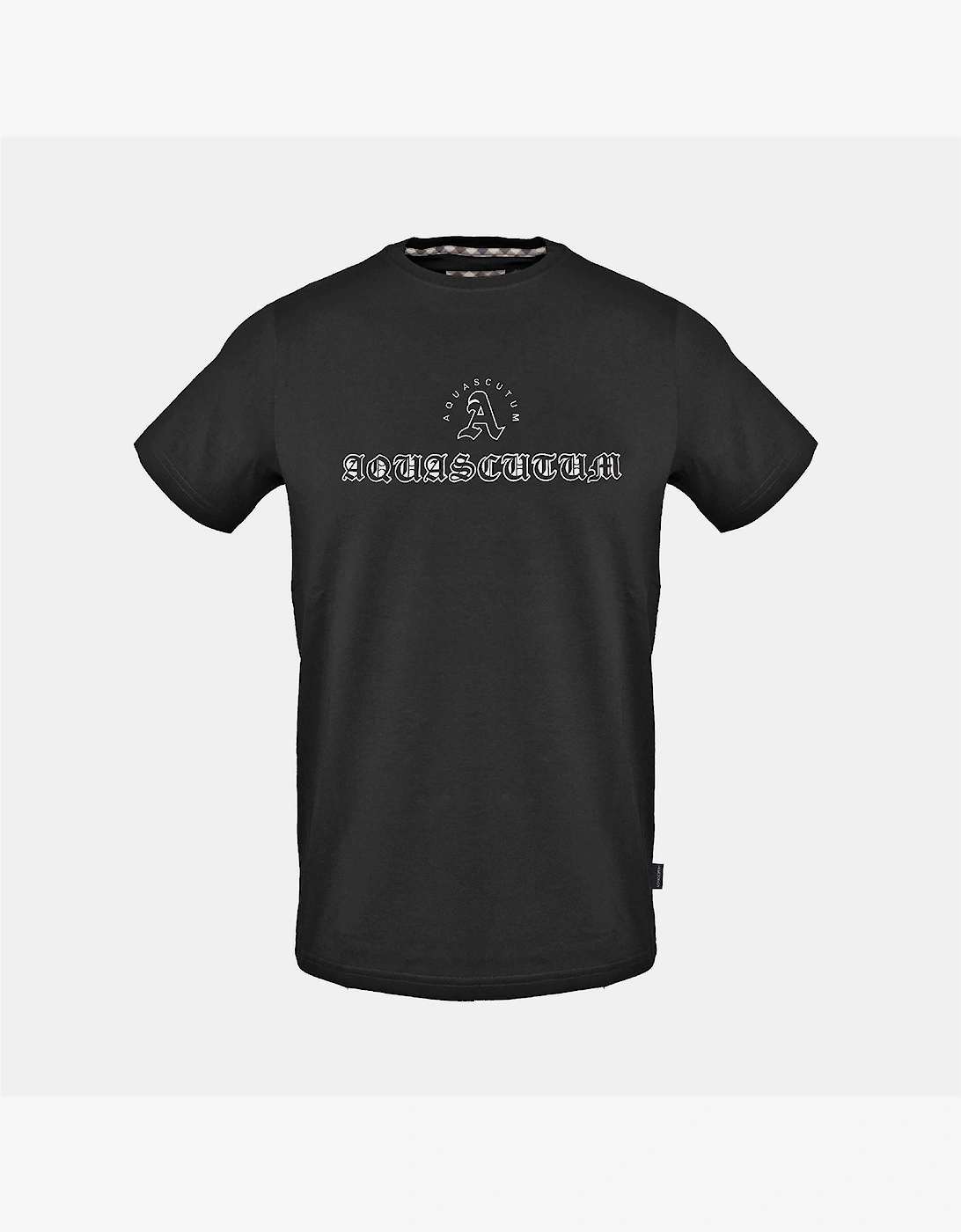 Text Graphic Crew Neck Short Sleeve T-Shirt