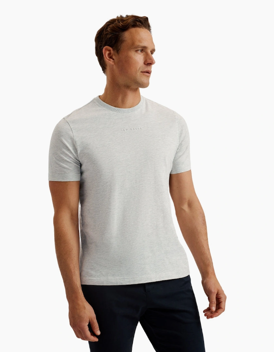 Ted Baker Wiskin Regular Branded Grey T-Shirt