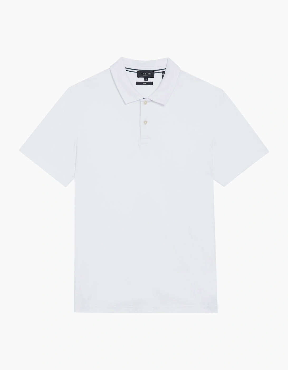 Men's Ted Baker Zeiter Slim Soft Touch White Polo Shirt - Size: 42