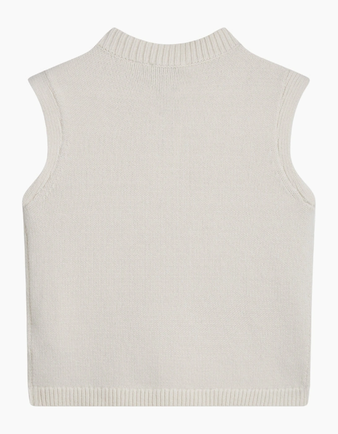 Ted Baker Rondher Rose Button Ivory Crew Neck Tank Top