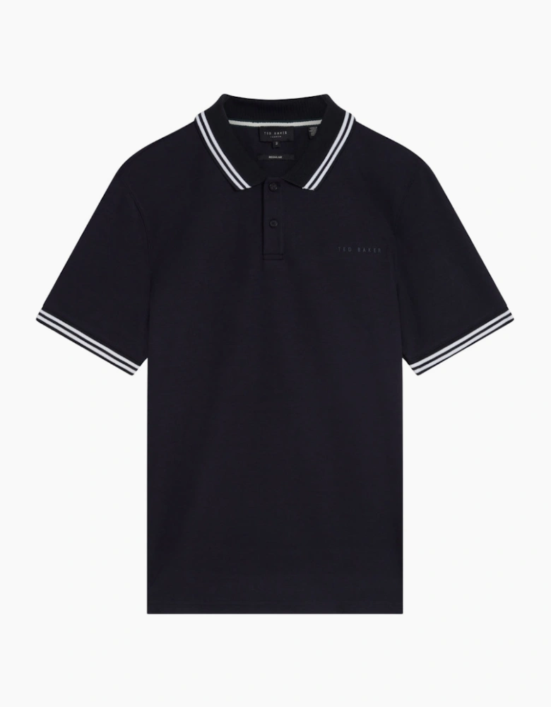 Ted Baker Excpet Regular Branded Navy Polo Shirt