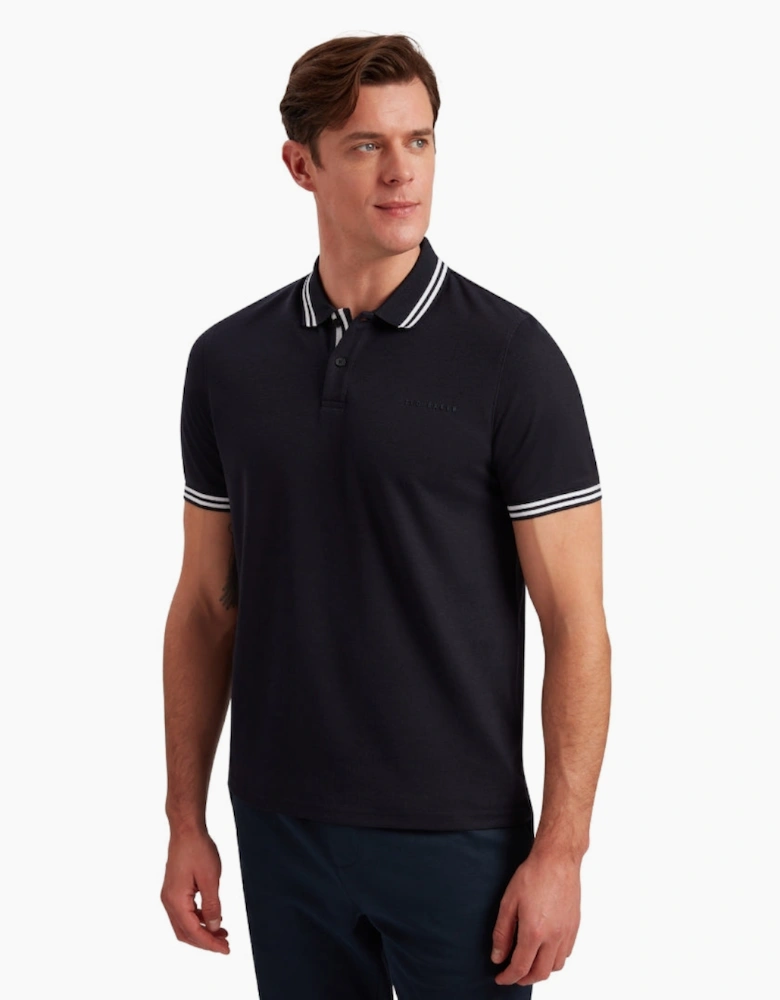 Ted Baker Excpet Regular Branded Navy Polo Shirt