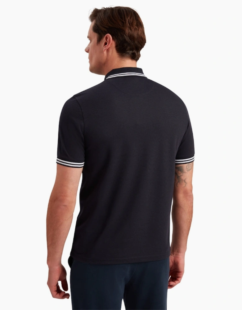 Ted Baker Excpet Regular Branded Navy Polo Shirt