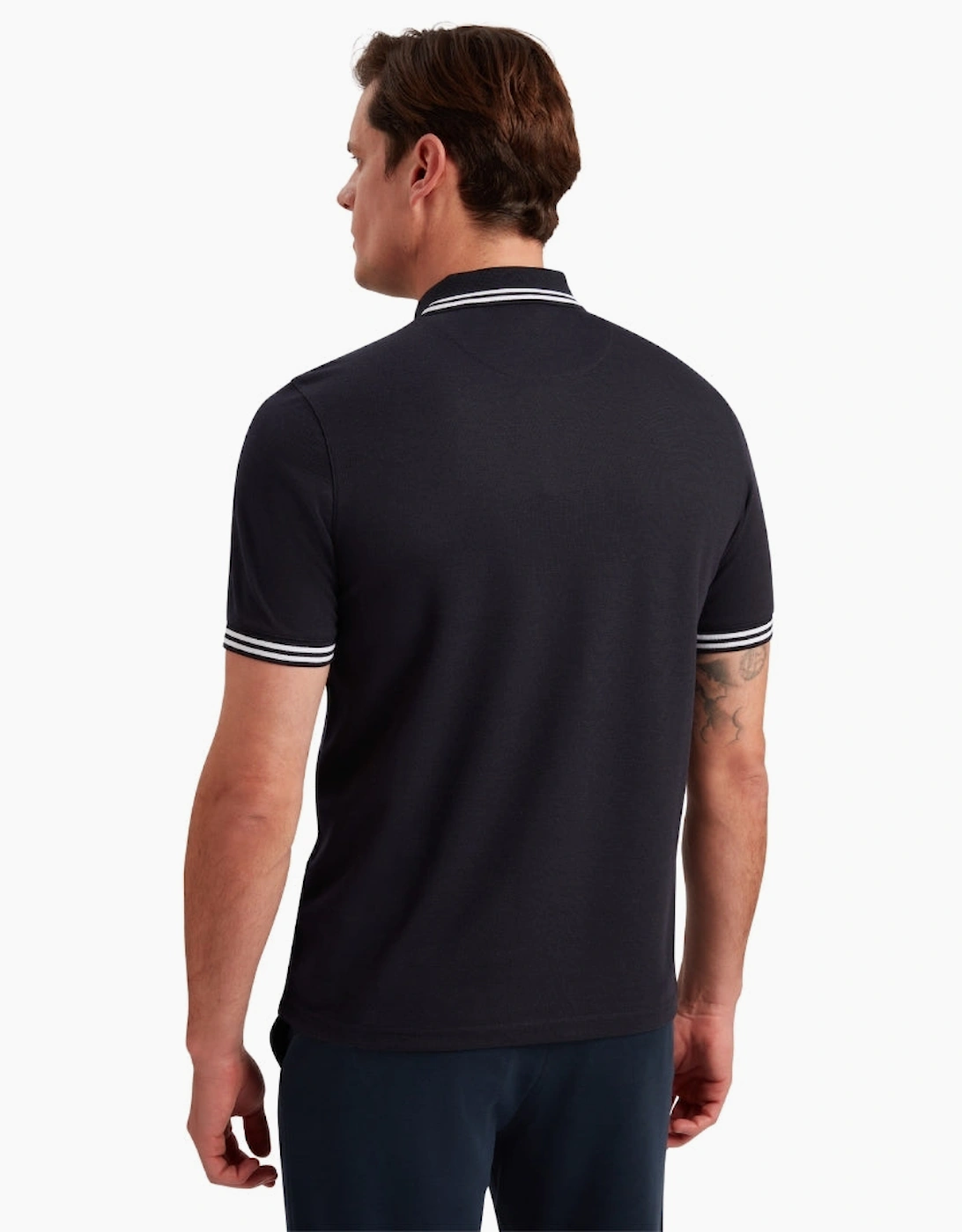 Ted Baker Excpet Regular Branded Navy Polo Shirt