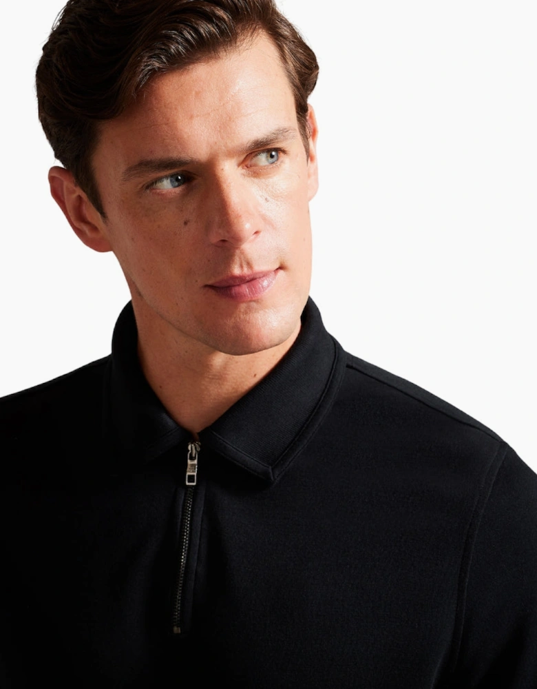 Ted Baker Karpol Regular Soft Touch Black Polo Shirt