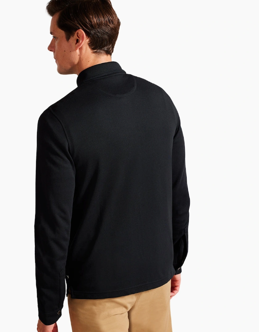 Ted Baker Karpol Regular Soft Touch Black Polo Shirt