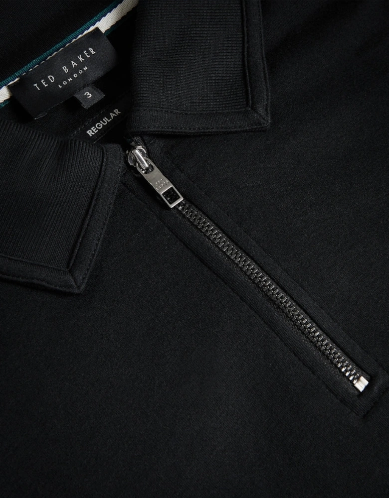Ted Baker Karpol Regular Soft Touch Black Polo Shirt