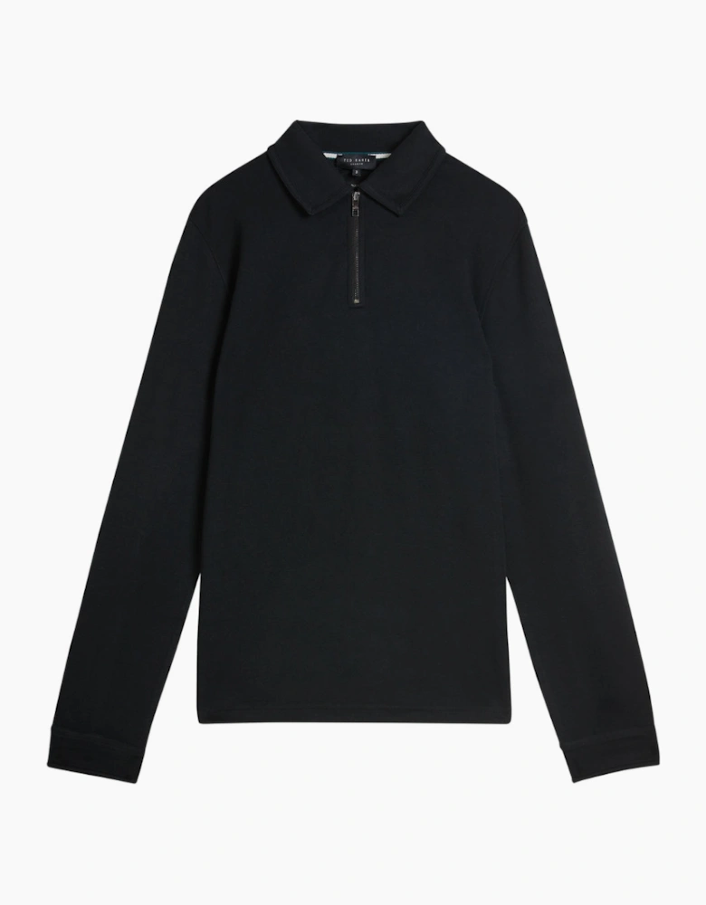 Ted Baker Karpol Regular Soft Touch Black Polo Shirt