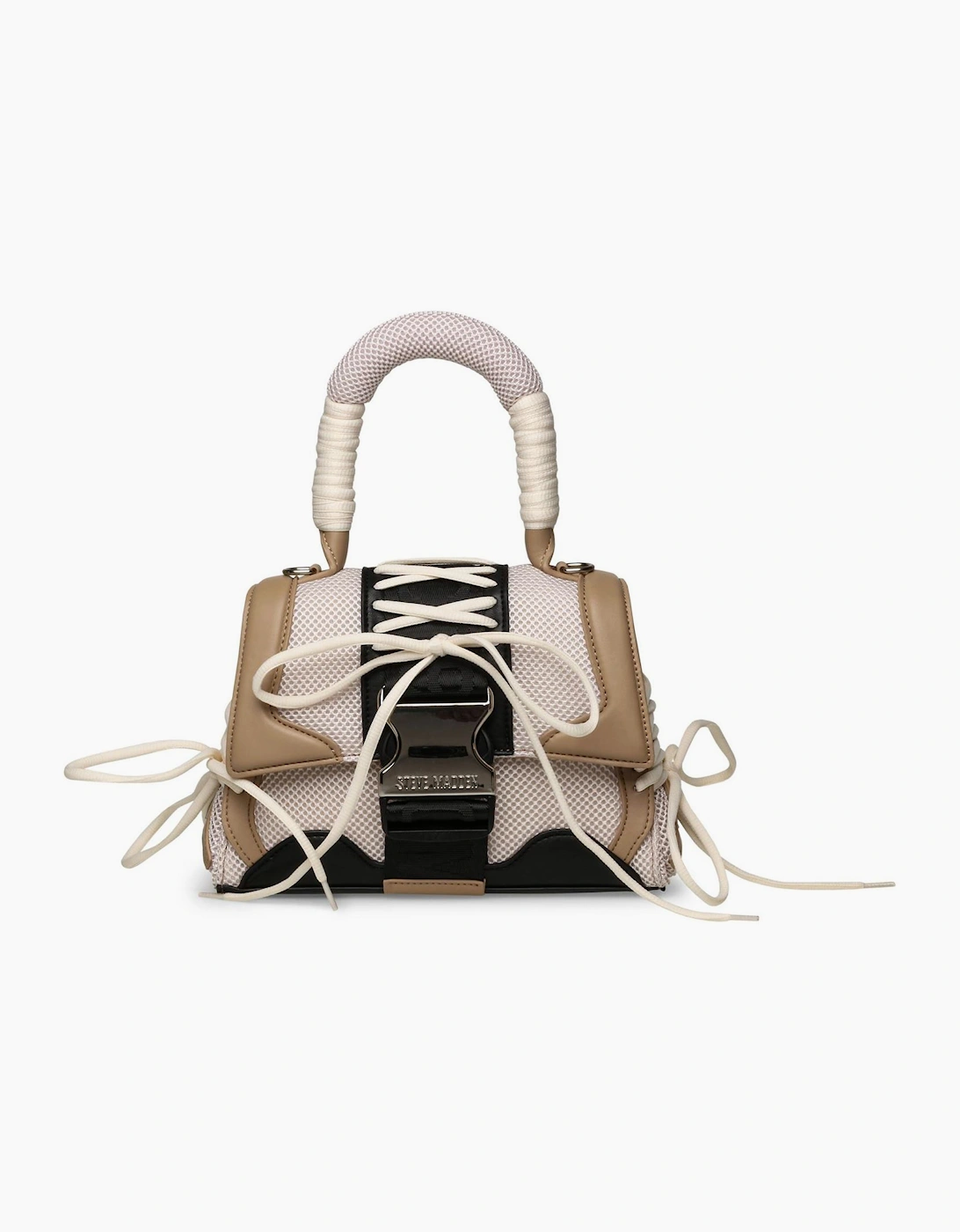Steve Madden Women's Bdiego Tote Textured With Silver-Tone Hardware - Cream - Size, One Size