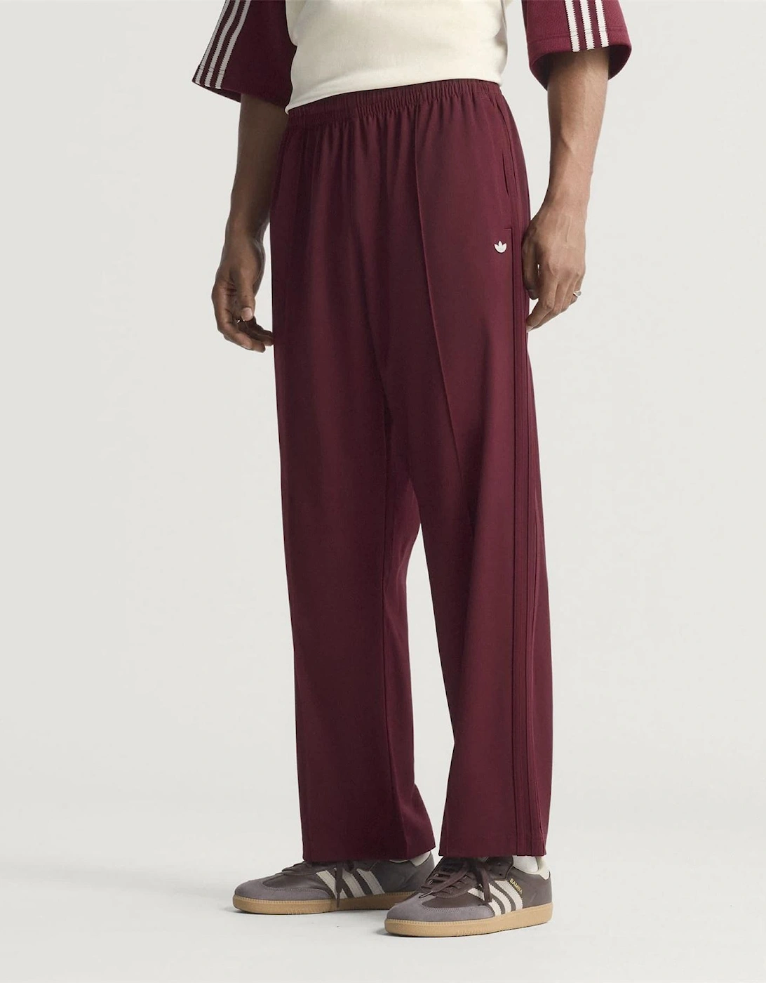 Premium Wide Leg Three Stripes Patterned Pants
