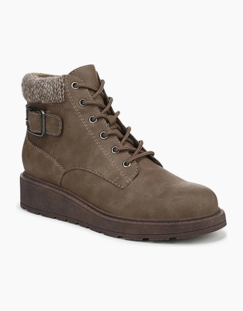 Kinsley Lace Up Wedge Walking Boots