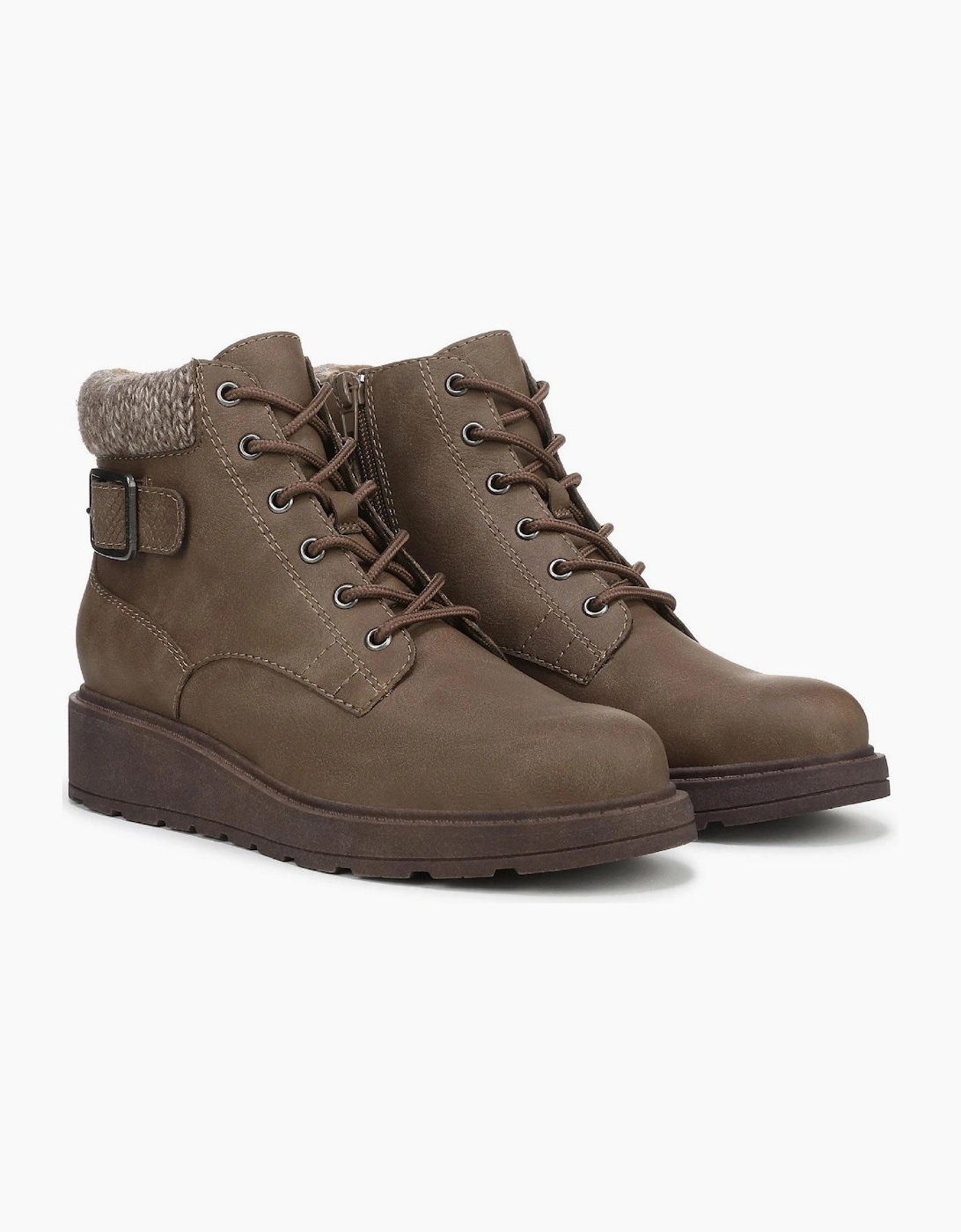 Kinsley Lace Up Wedge Walking Boots