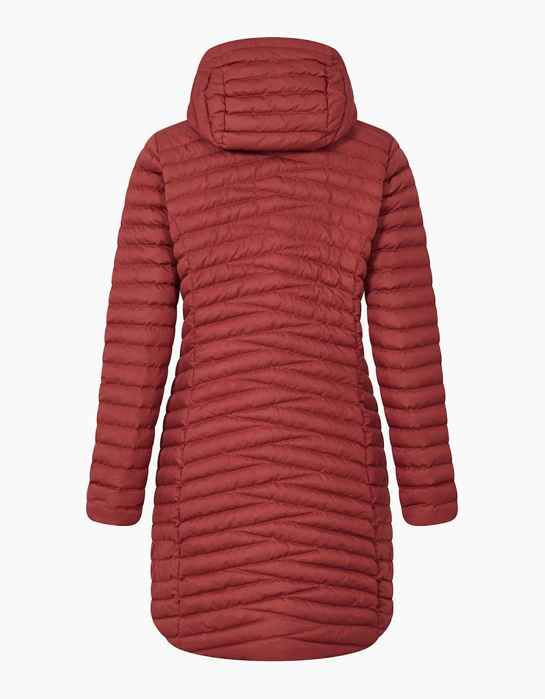 Nula Solid Patterned Hooded Puffer Jacket with Woven Cuff