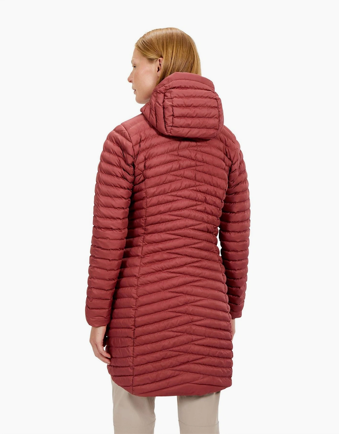 Nula Solid Patterned Hooded Puffer Jacket with Woven Cuff