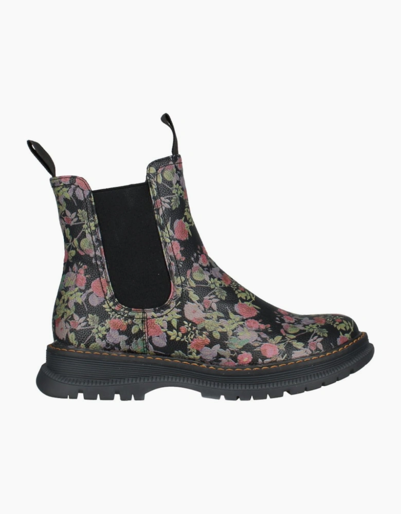 Peyton 05 Floral Womens Chelsea Boots