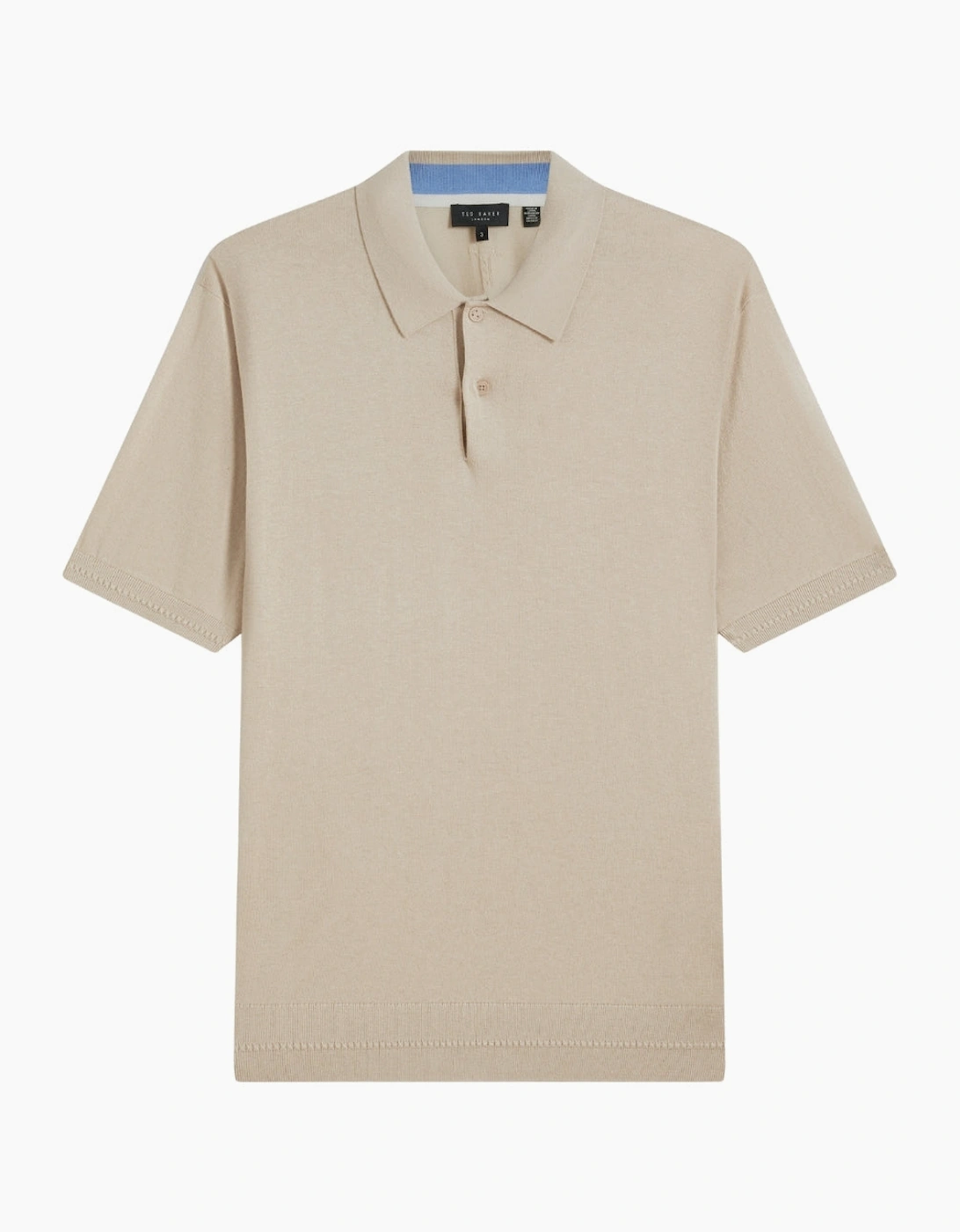 Ted Baker Nickk Knitted Taupe Polo Shirt